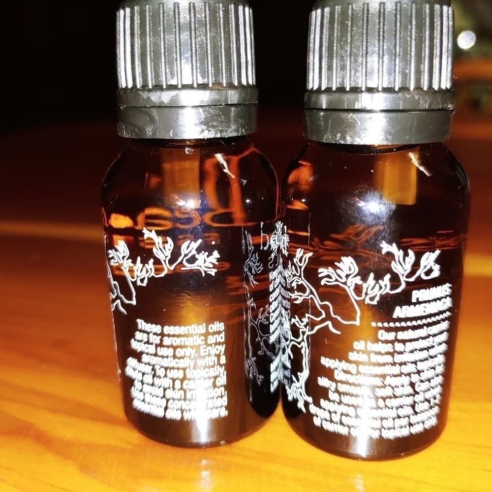 NEW 2 Beechwood Essential Oils Energizing and Apricot Kernel Oil 15/16 ml.